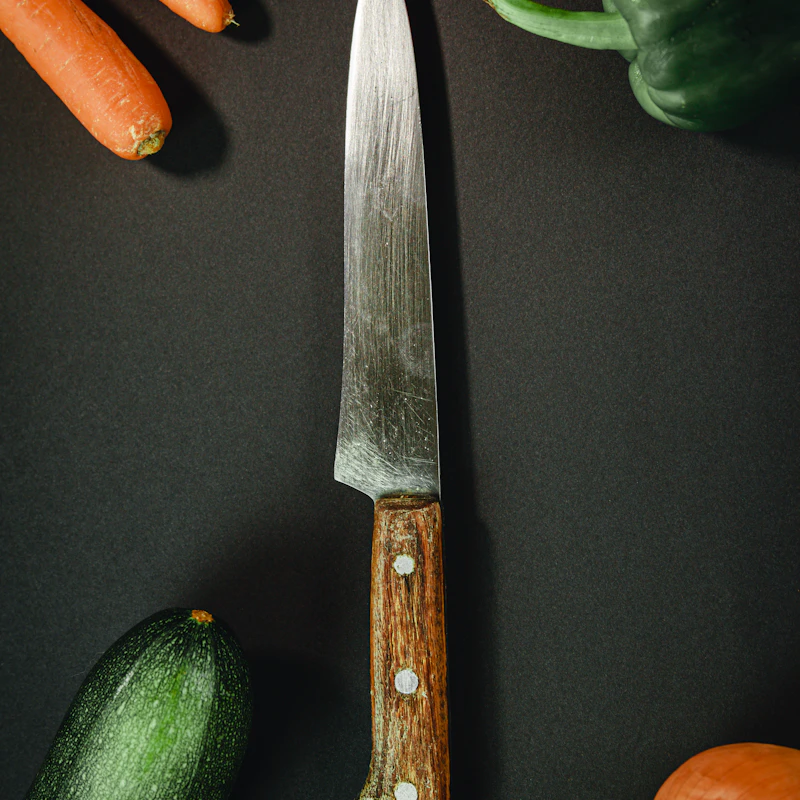 Santoku Knife with Sheath β Home & Kitchen at Peasley Store